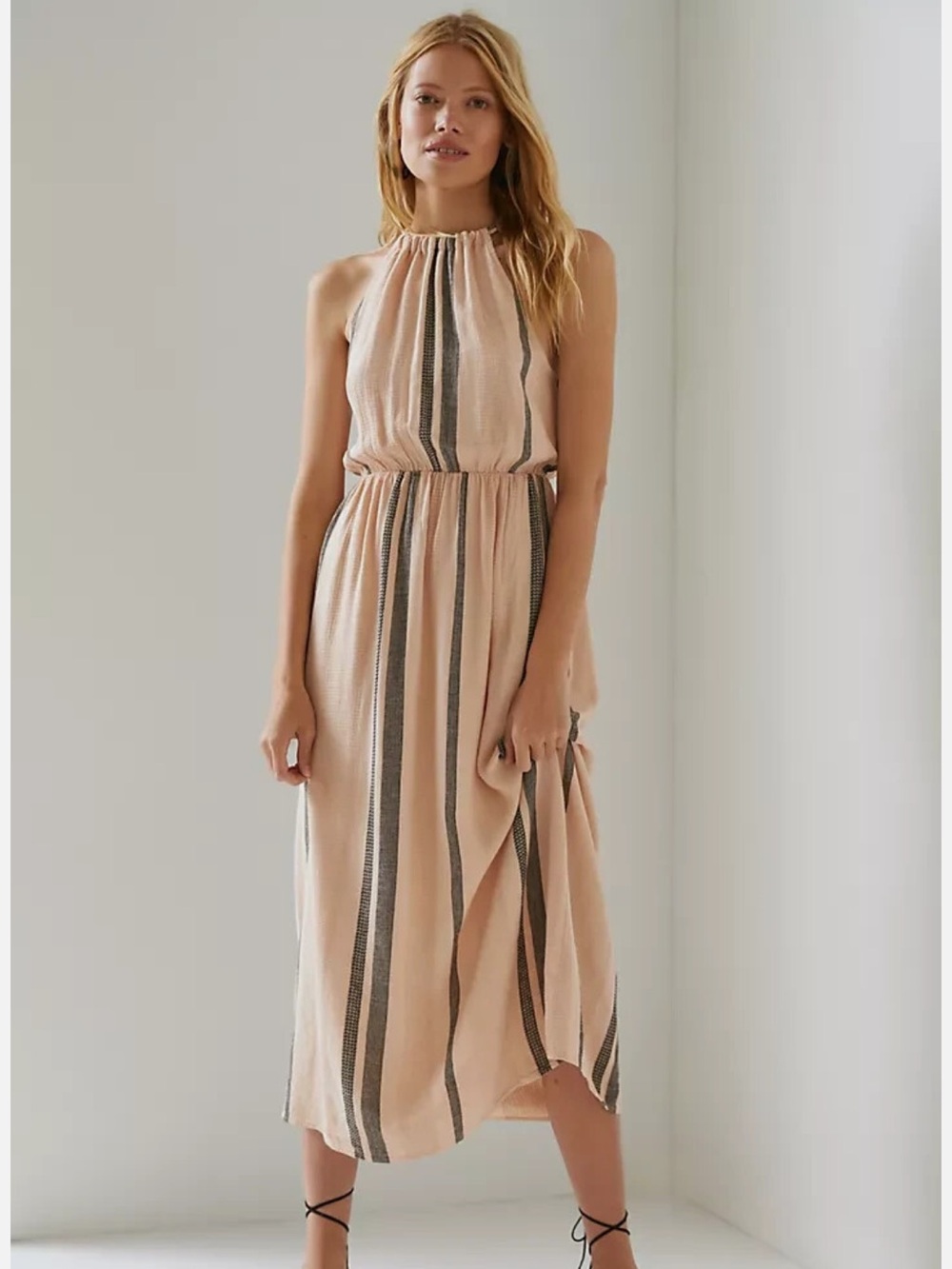 Anthropologie Cloth & Stone Halter Maxi Dress